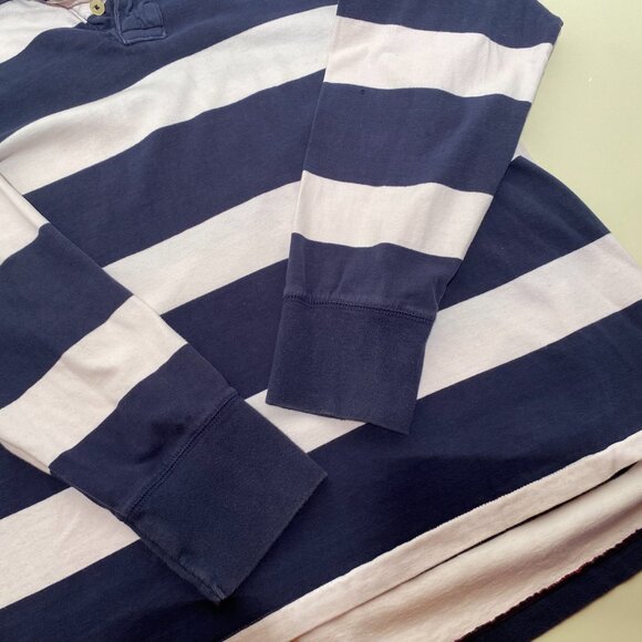 American Eagle Men's Classic Fit Striped Rugby Polo - Picture 5 of 6